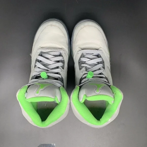 Jordan 5 Retro Green Bean Basketball Shoes DQ3734-003 Youth Sz 6 Women's Sz 7.5 - Picture 4 of 10